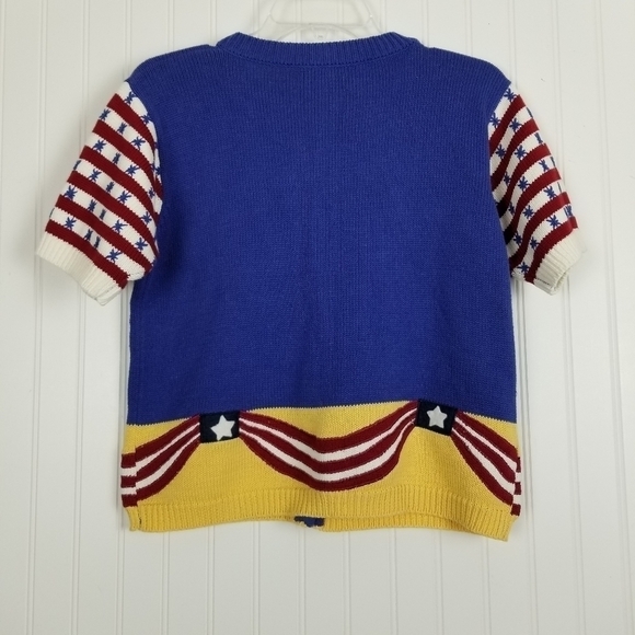 Brandon Thomas Cardigan Sweater Stars and Stripes - Picture 5 of 8